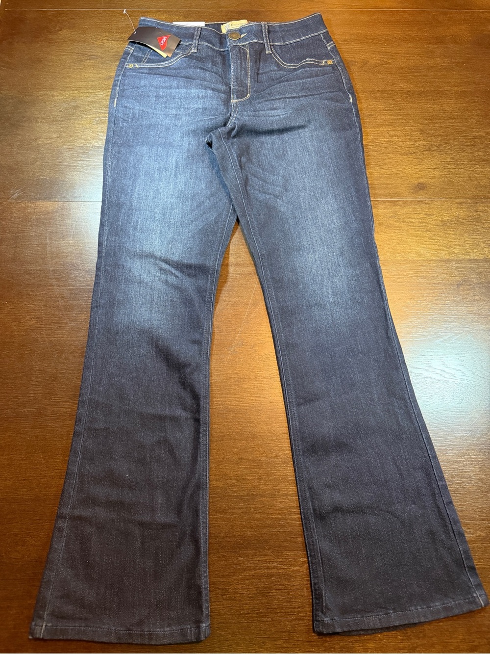 NWT Democracy 8 High Rise Slim Bootcut Dark Blue Jeans Flex-cellent